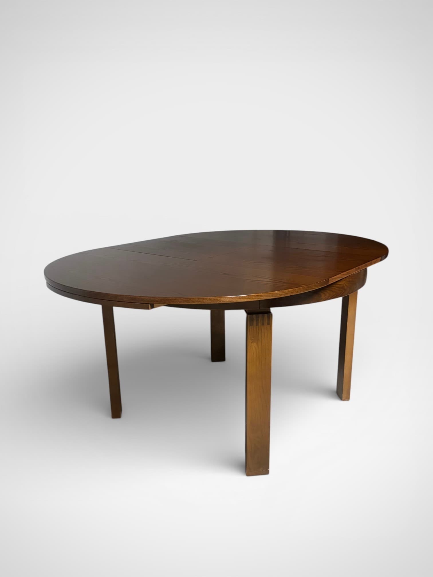 Table à manger brutaliste extensible - 1970 - Miniature 4
