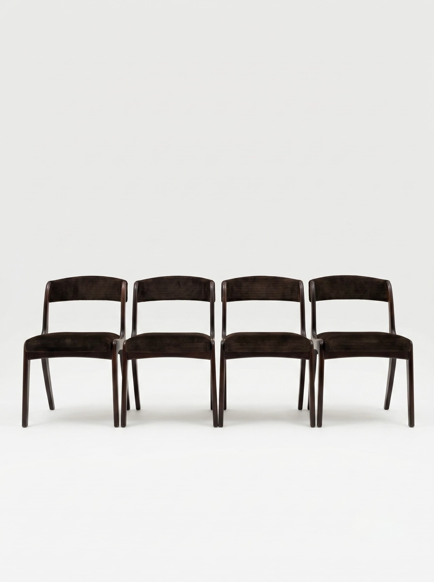 Suite de 4 chaises Baumann modèle Gondole - 1960 - Miniature 2