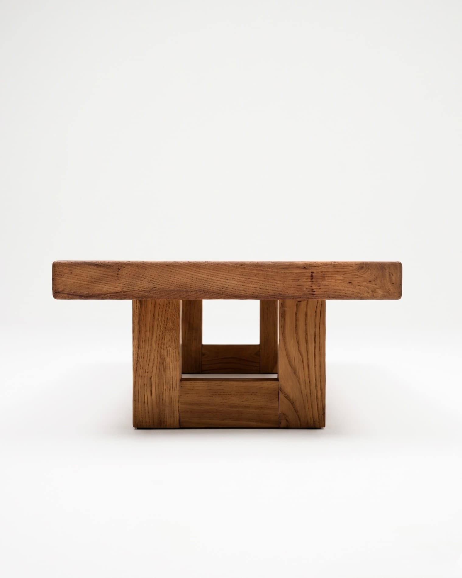 Table basse en orme Maison Regain - 1970 - Miniature 4