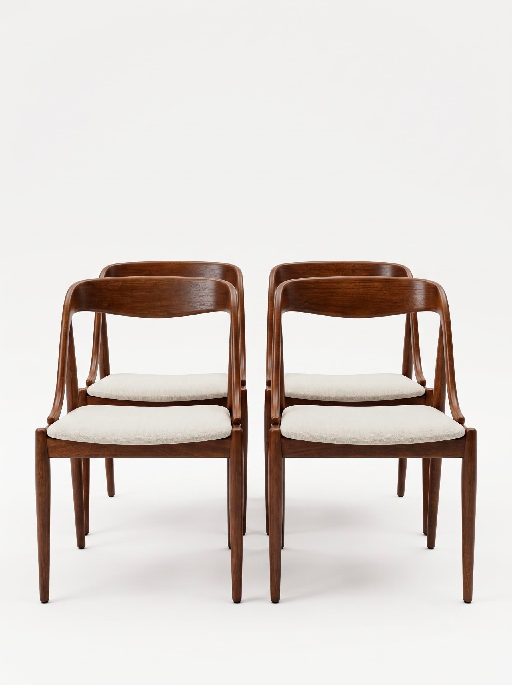 Lot de 4 chaises Johannes Andersen - Modèle 16 - Miniature 4