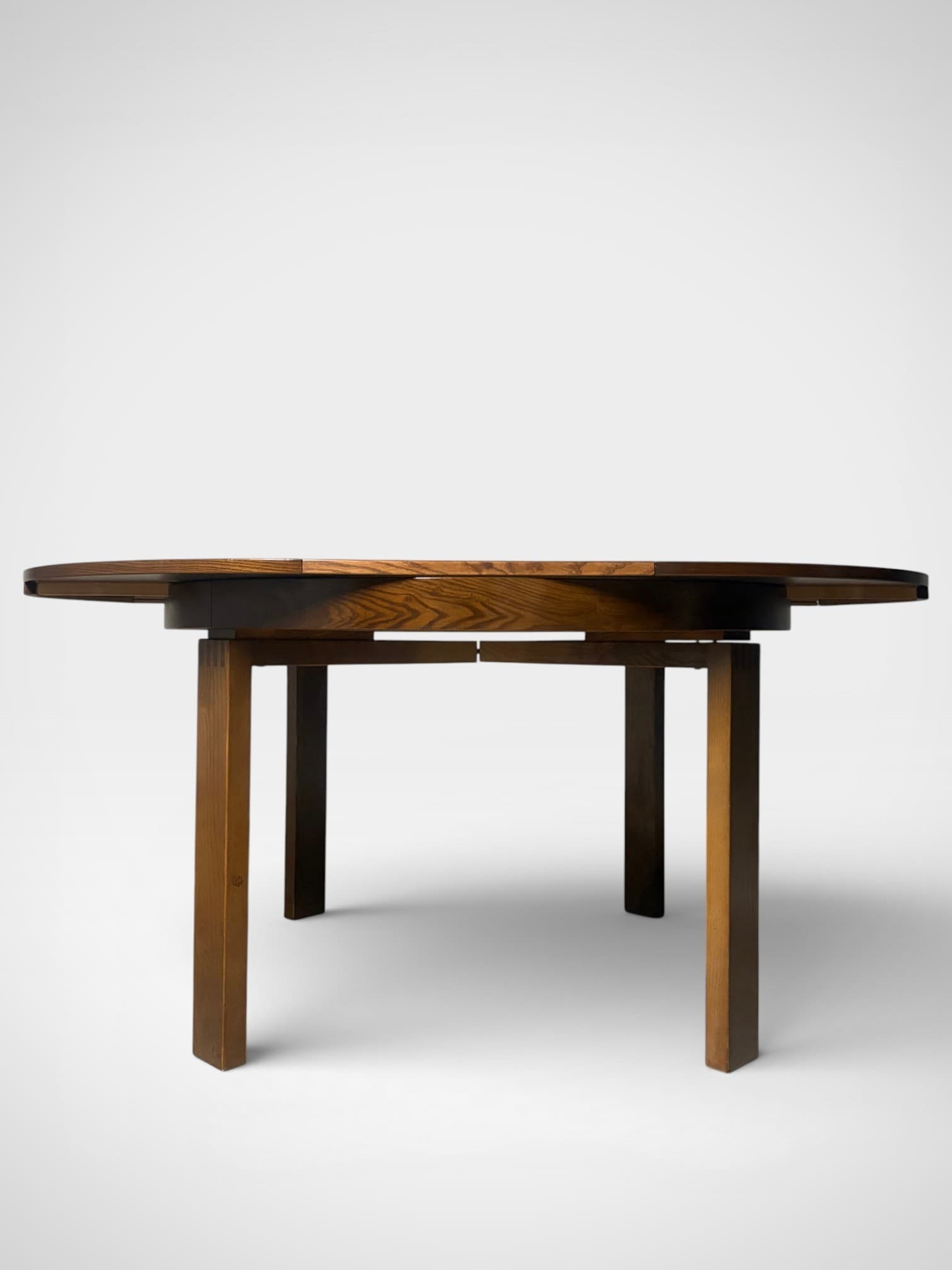 Table à manger brutaliste extensible - 1970 - Miniature 3