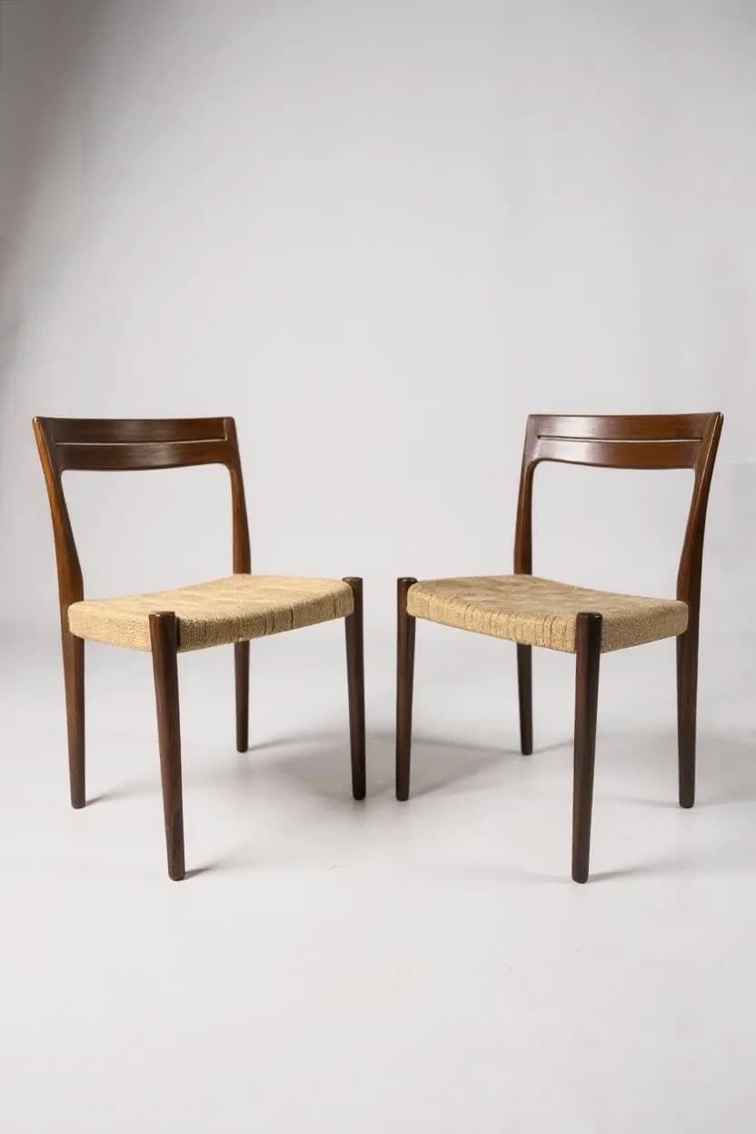 Lot de 6 chaises scandinaves Svegards Markaryd - 1960 - Miniature 1