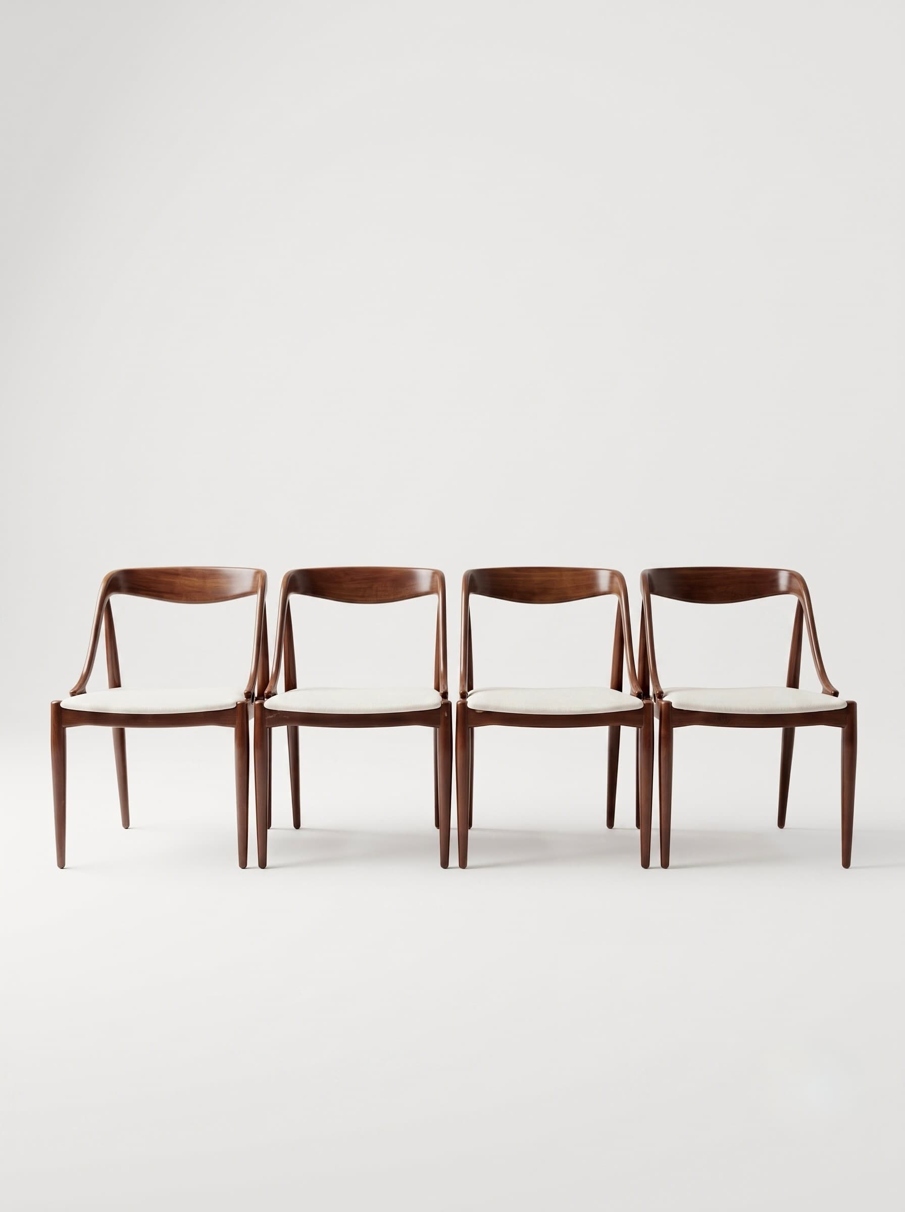 Lot de 4 chaises Johannes Andersen - Modèle 16 - Miniature 1