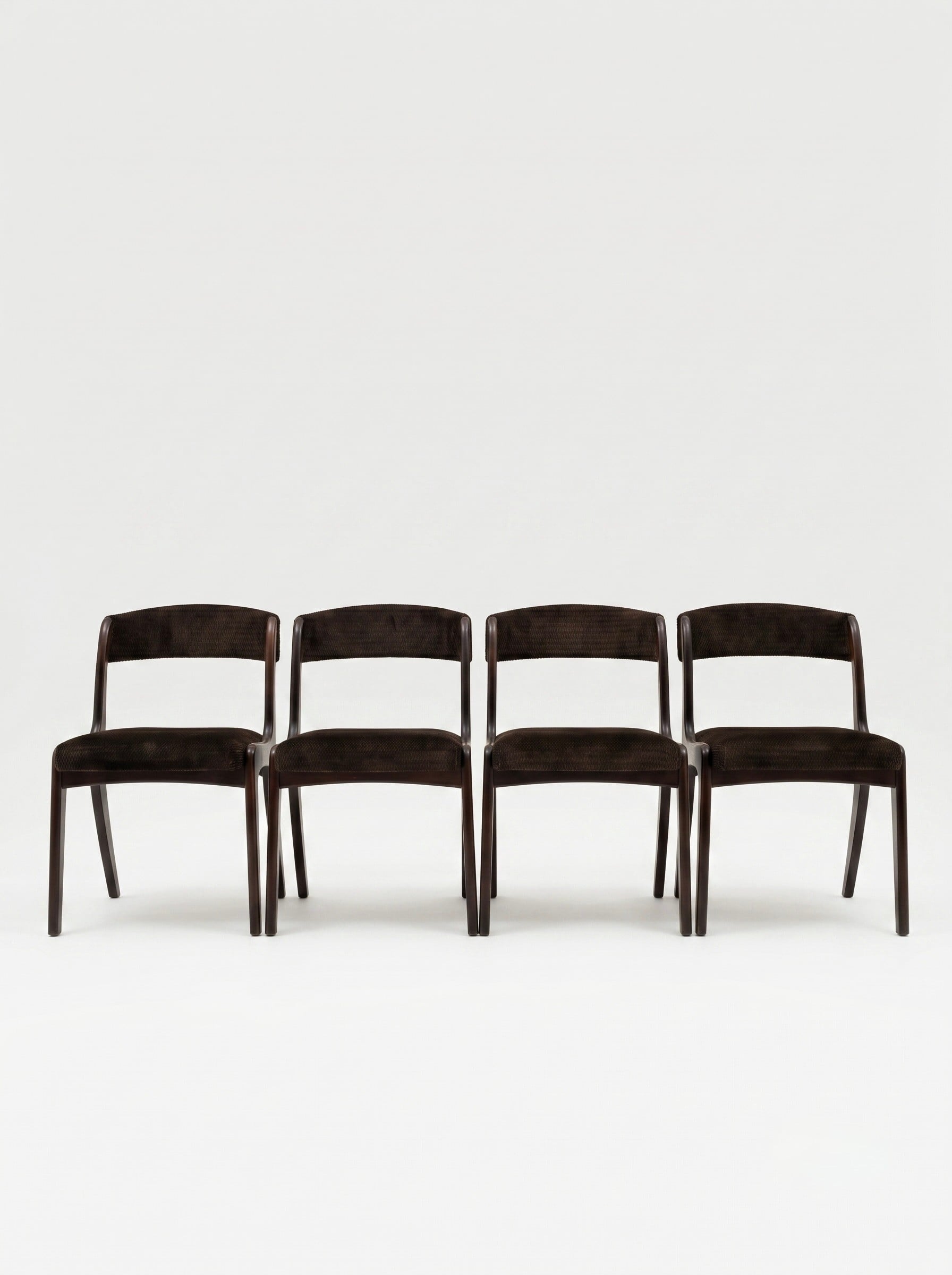 Suite de 4 chaises Baumann modèle Gondole - 1960 - 0 - vue 2