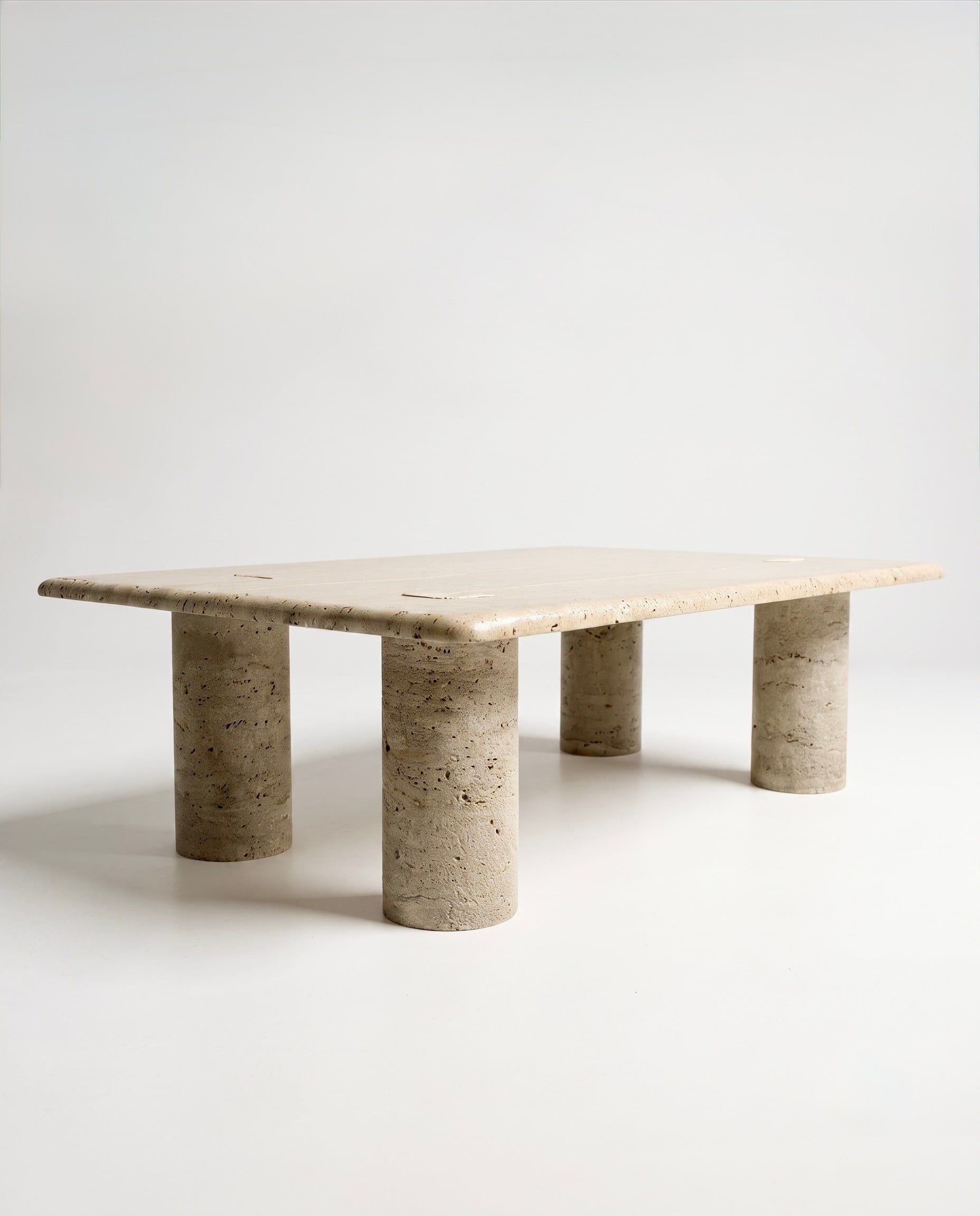 Table basse en travertin Angelo Mangiarotti - 1970 - 1970 - vue 2
