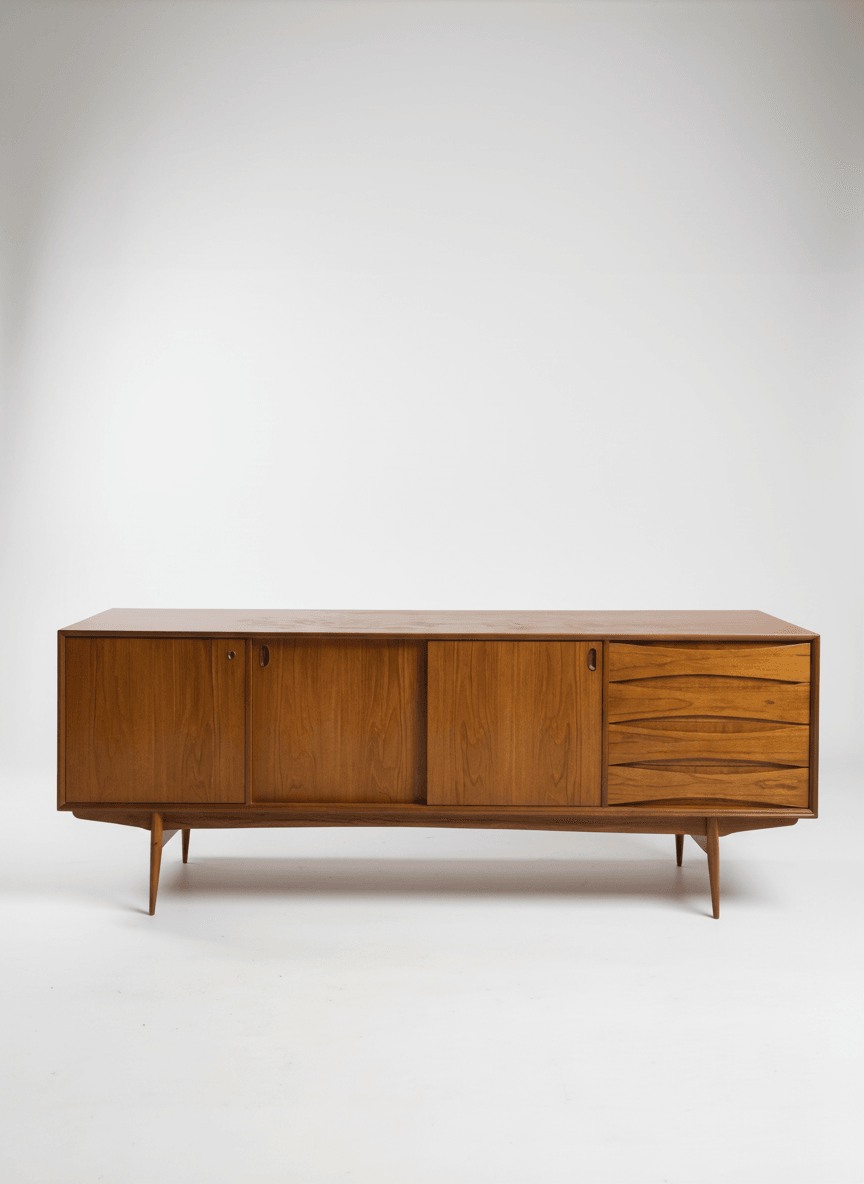 Enfilade scandinave "Paola" d'Oswald Vermaercke - 1960 - Photo 1