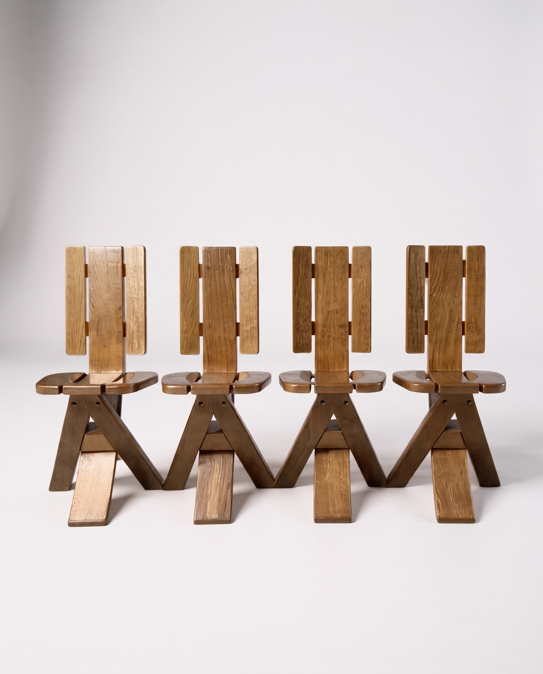 Lot de 4 chaises de la maison Seltz - 1960 - Photo 1