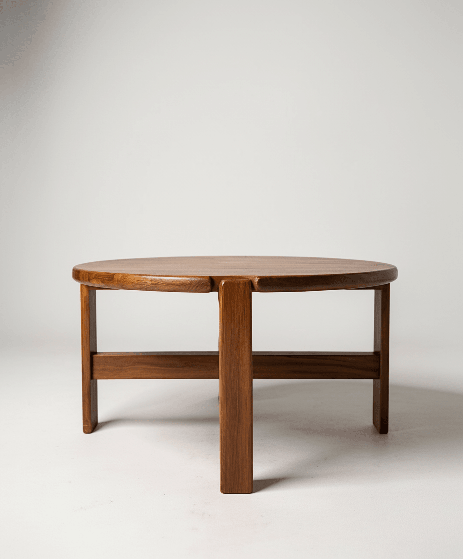 Table basse brutaliste - Niels Bach - 1960 - Photo 1