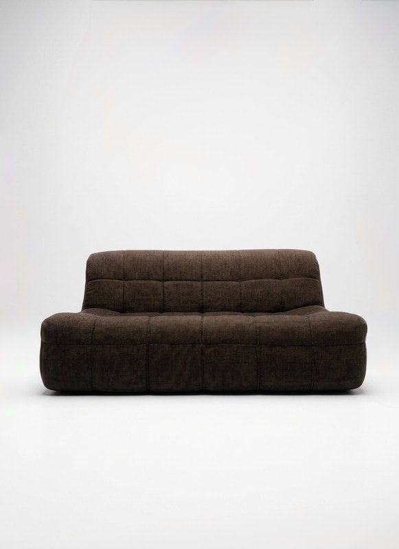 Sofa signé Rolf Benz vintage en velours chiné - 1970 - Photo 1